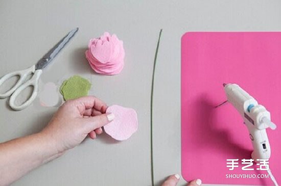 不織布牡丹花制作教程 手工布藝牡丹花做法圖解 -  rpnrmr.com