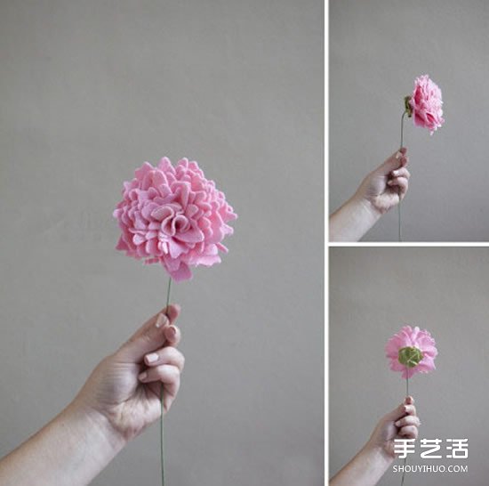 不織布牡丹花制作教程 手工布藝牡丹花做法圖解 -  rpnrmr.com
