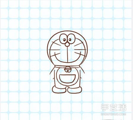 哆啦A夢(mèng)簡(jiǎn)筆畫(huà)圖片步驟 哆啦A夢(mèng)簡(jiǎn)筆畫(huà)帶顏色 -  rpnrmr.com