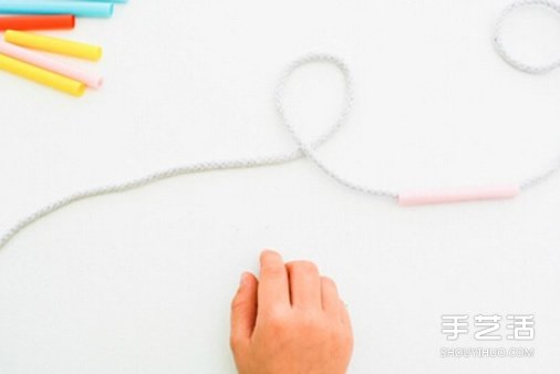 幼兒吸管手工制作 做出節(jié)日里漂亮的多彩裝飾 -  rpnrmr.com