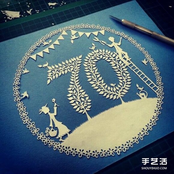 美膩的紙雕畫作品欣賞 線條流暢的紙雕畫圖片 -  rpnrmr.com
