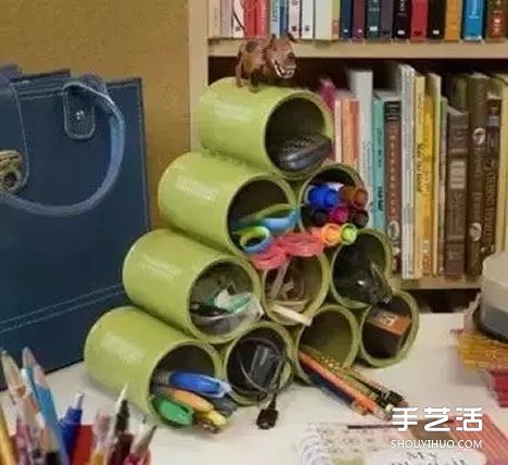 鐵罐廢物利用手工制作家居收納 簡單又好用 -  rpnrmr.com