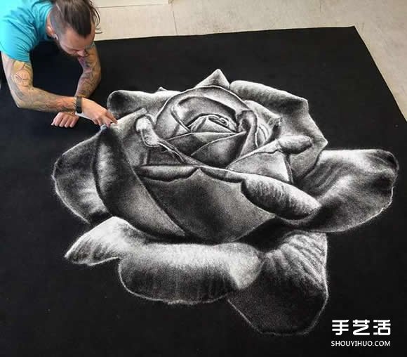 逼真的鹽畫圖片 通過撒鹽畫出的不平凡畫作 -  rpnrmr.com