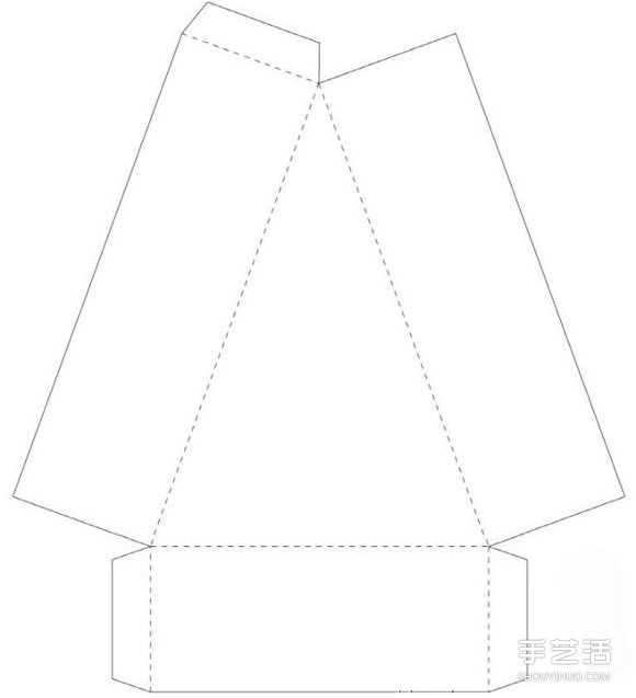 三角形點(diǎn)心盒的折法 折紙三角形點(diǎn)心盒展開(kāi)圖 -  rpnrmr.com