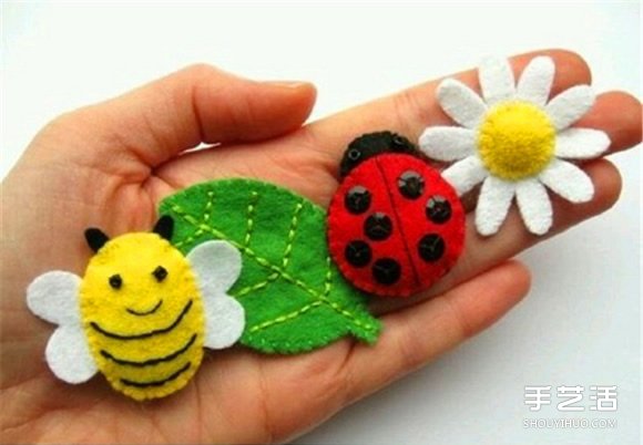 不織布小飾品制作教程 手工布藝小裝飾品DIY -  rpnrmr.com