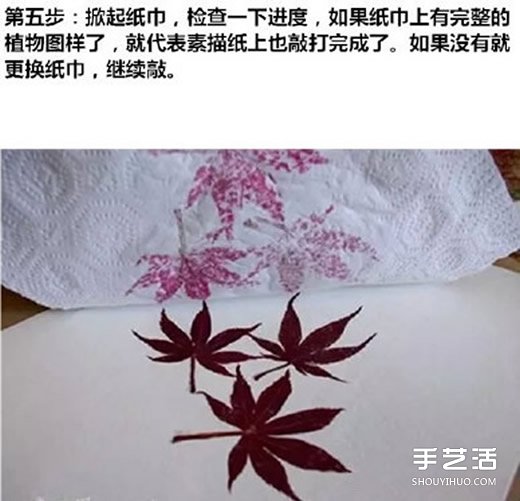 樹葉拓印畫怎么做 自制樹葉拓印畫步驟圖片 -  rpnrmr.com