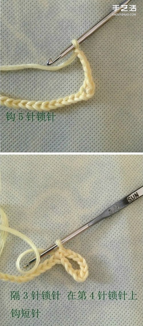 手工鉤針花朵教程圖解 可以制作成發(fā)夾或胸花 -  rpnrmr.com