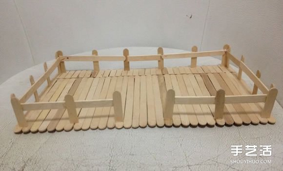 雪糕棒DIY兩層樓房屋模型 雪糕棍房子制作教程 -  rpnrmr.com