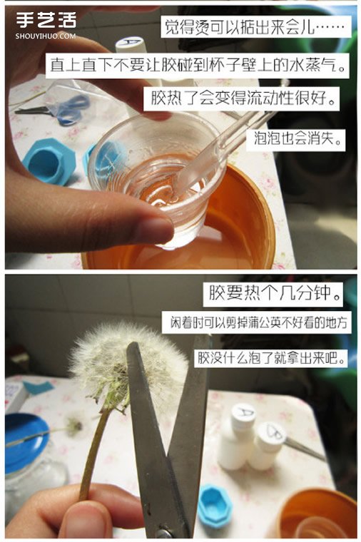 樹脂蒲公英透明飾品手工DIY制作詳細(xì)圖解教程 -  rpnrmr.com