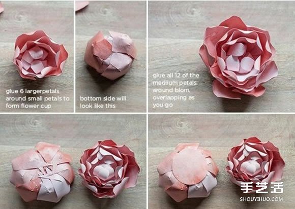紙牡丹花的折法圖解 卡紙牡丹制作方法教程 -  rpnrmr.com