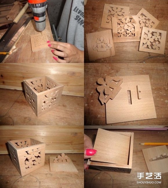 木頭盒子制作方法 鏤空帶蓋木盒的做法圖解 -  rpnrmr.com