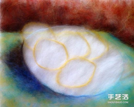 宛如油畫般的水果羊毛氈畫 具有羊毛獨(dú)特質(zhì)感 -  rpnrmr.com