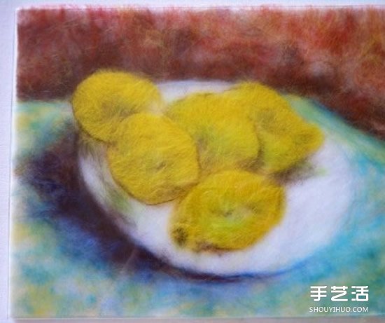 宛如油畫般的水果羊毛氈畫 具有羊毛獨(dú)特質(zhì)感 -  rpnrmr.com