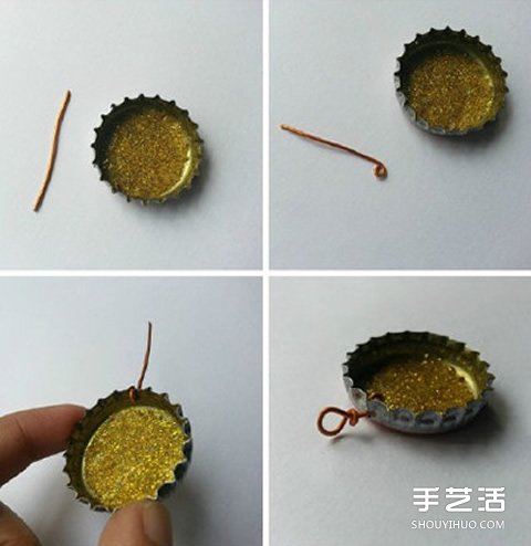 啤酒瓶蓋手工小制作 DIY可愛小掛件圖解教程 -  rpnrmr.com