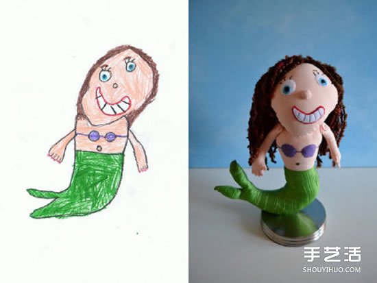 將4歲兒子涂鴉作品制作成毛絨玩具 愛心滿滿 -  rpnrmr.com