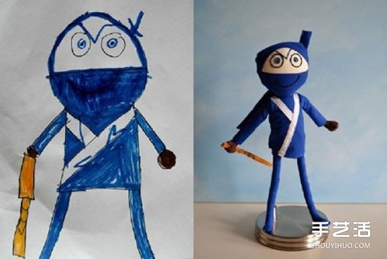 將4歲兒子涂鴉作品制作成毛絨玩具 愛心滿滿 -  rpnrmr.com