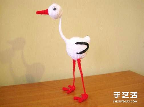 兒童白鷺玩偶手工制作 只需要準(zhǔn)備毛線和鐵絲 -  rpnrmr.com