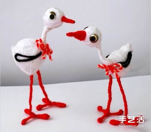 兒童白鷺玩偶手工制作 只需要準(zhǔn)備毛線和鐵絲 -  rpnrmr.com