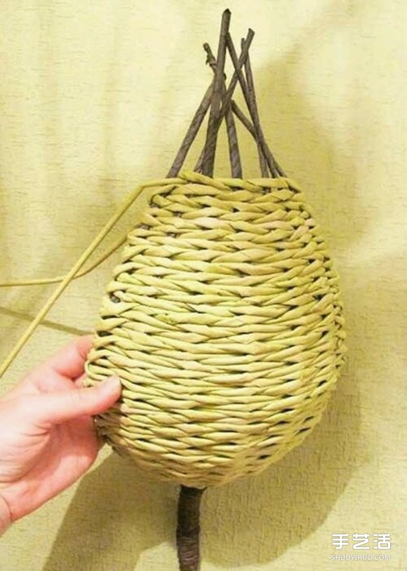 手工藤編葉子托盤圖解 葉片形狀托盤藤編教程 -  rpnrmr.com