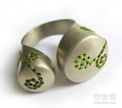 手工繞線金屬戒指圖片 仿佛是刺繡上去一樣！ -  rpnrmr.com