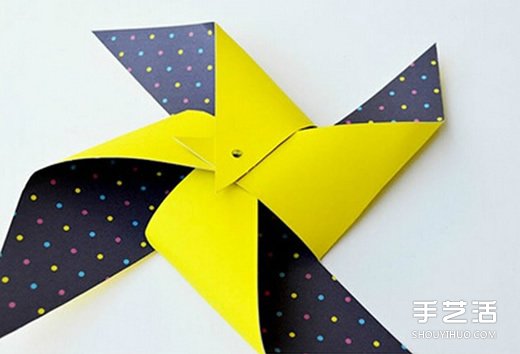 手工折紙風(fēng)車圖解教程 簡單幼兒風(fēng)車制作過程 -  rpnrmr.com