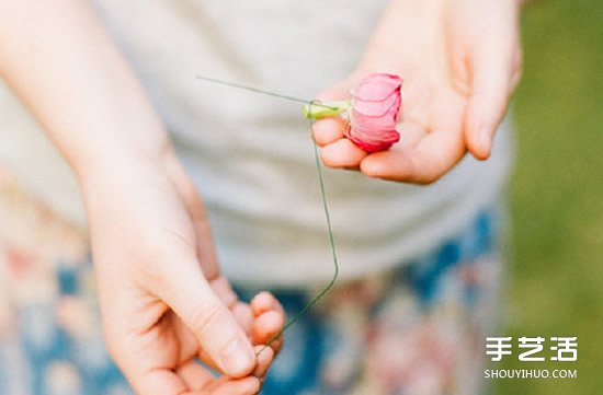 新娘花環(huán)頭飾制作方法 DIY新娘鮮花花環(huán)教程 -  rpnrmr.com