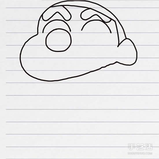 彩色蠟筆小新簡筆畫 簡單簡筆畫蠟筆小新畫法 -  rpnrmr.com