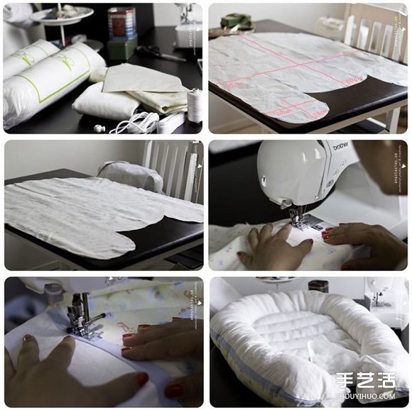 不織布嬰兒床手工制作 可愛布藝嬰兒床DIY方法 -  rpnrmr.com