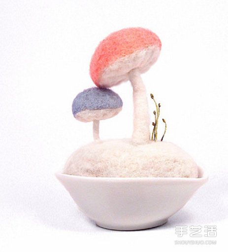 美好的羊毛氈蘑菇作品圖片 讓你的心靈凈化 -  rpnrmr.com