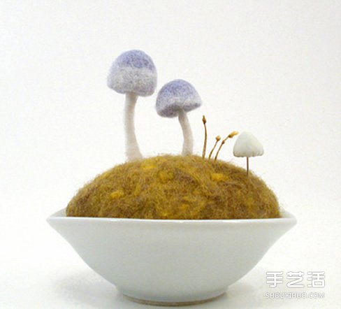 美好的羊毛氈蘑菇作品圖片 讓你的心靈凈化 -  rpnrmr.com