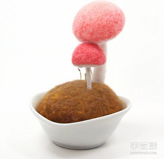美好的羊毛氈蘑菇作品圖片 讓你的心靈凈化 -  rpnrmr.com