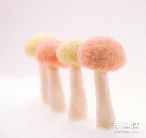 美好的羊毛氈蘑菇作品圖片 讓你的心靈凈化 -  rpnrmr.com