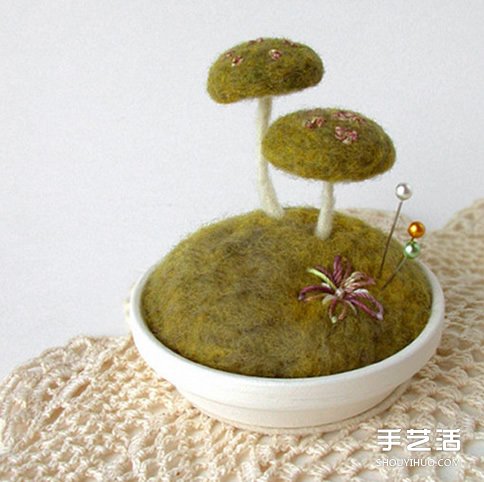 美好的羊毛氈蘑菇作品圖片 讓你的心靈凈化 -  rpnrmr.com