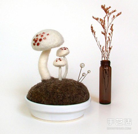 美好的羊毛氈蘑菇作品圖片 讓你的心靈凈化 -  rpnrmr.com