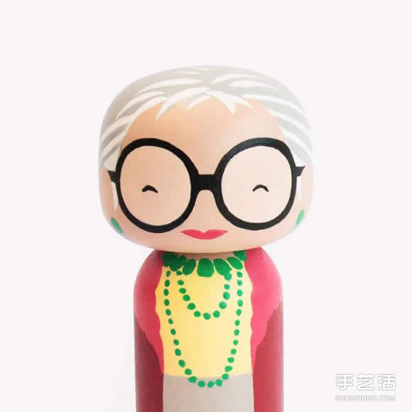 傳統(tǒng)工藝與現(xiàn)代插畫結(jié)合 日本木制娃娃木芥子 -  rpnrmr.com