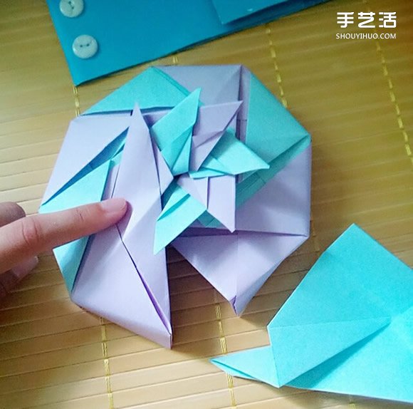 七夕禮盒的折紙方法 八邊形紙盒的折法圖解 -  rpnrmr.com