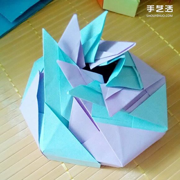 七夕禮盒的折紙方法 八邊形紙盒的折法圖解 -  rpnrmr.com