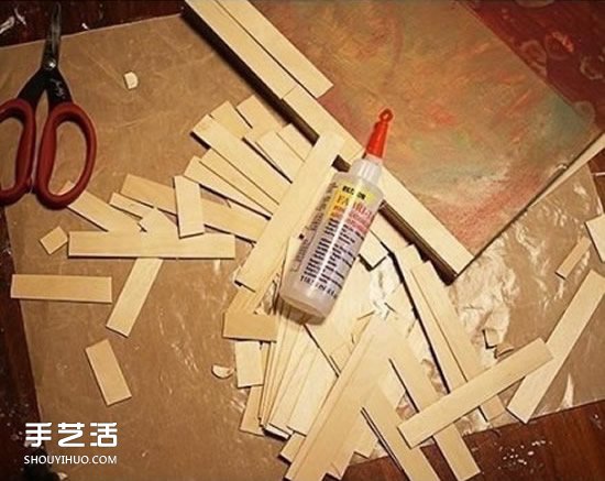 雪糕棍裝飾畫DIY圖解 簡單裝飾畫用冰棒棍做 -  rpnrmr.com