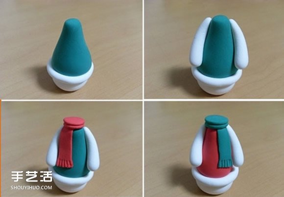超輕粘土雪人的做法 粘土手工制作雪人人偶 -  rpnrmr.com