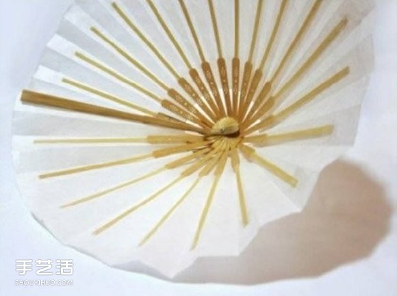 簡(jiǎn)單折扇做燈罩的方法 紙扇吊燈燈罩手工制作 -  rpnrmr.com