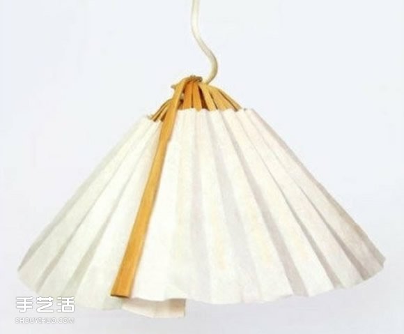 簡(jiǎn)單折扇做燈罩的方法 紙扇吊燈燈罩手工制作 -  rpnrmr.com