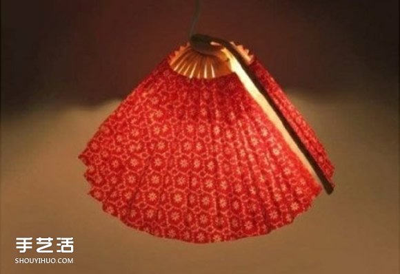 簡(jiǎn)單折扇做燈罩的方法 紙扇吊燈燈罩手工制作 -  rpnrmr.com