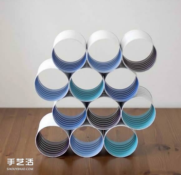 鐵罐酒架的做法圖解 鐵罐手工制作酒架的方法 -  rpnrmr.com