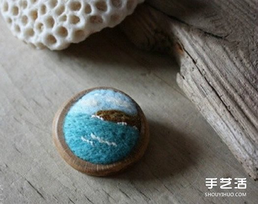 迷你羊毛氈風(fēng)景畫(huà)圖片 仿佛內(nèi)藏另一個(gè)世界 -  rpnrmr.com