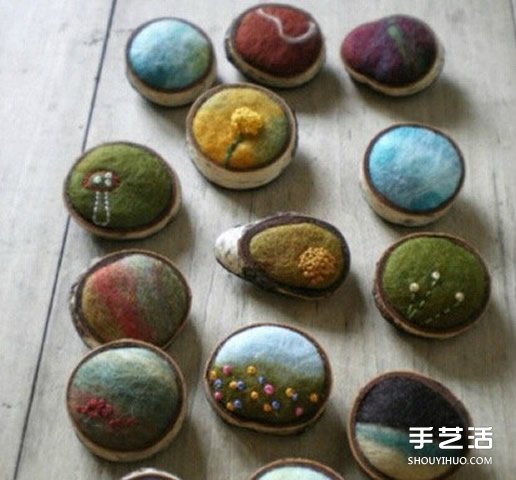 迷你羊毛氈風(fēng)景畫(huà)圖片 仿佛內(nèi)藏另一個(gè)世界 -  rpnrmr.com