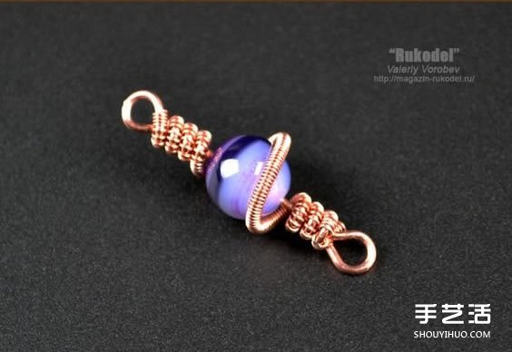 金屬絲串珠掛飾DIY圖解 精致繞線掛件手工制作 -  rpnrmr.com