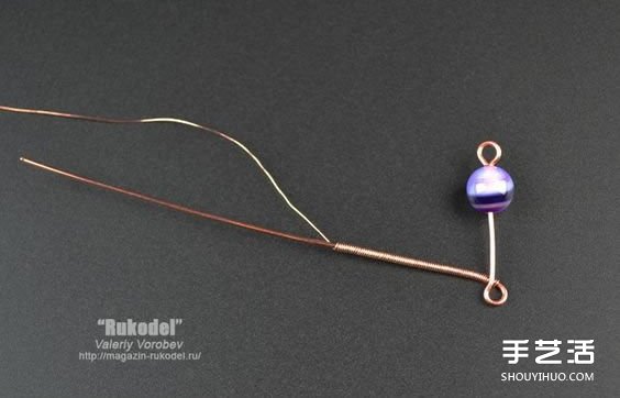 金屬絲串珠掛飾DIY圖解 精致繞線掛件手工制作 -  rpnrmr.com