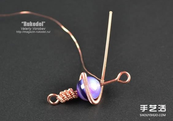 金屬絲串珠掛飾DIY圖解 精致繞線掛件手工制作 -  rpnrmr.com