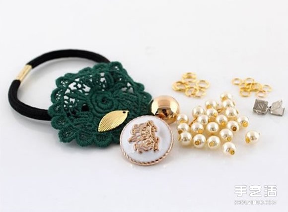 珍珠裝飾發(fā)繩DIY圖解 串珠果實(shí)發(fā)繩手工制作 -  rpnrmr.com