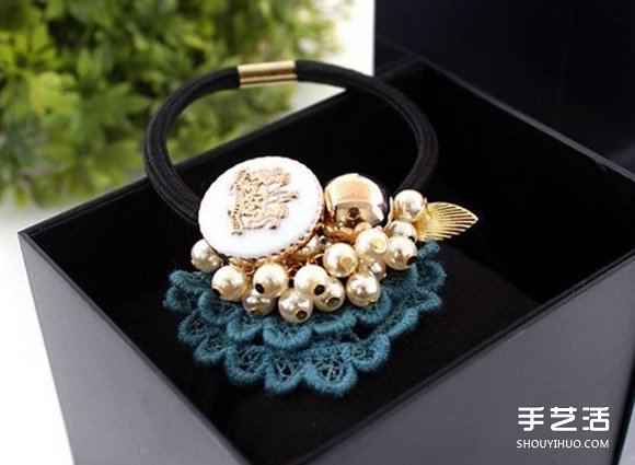 珍珠裝飾發(fā)繩DIY圖解 串珠果實(shí)發(fā)繩手工制作 -  rpnrmr.com
